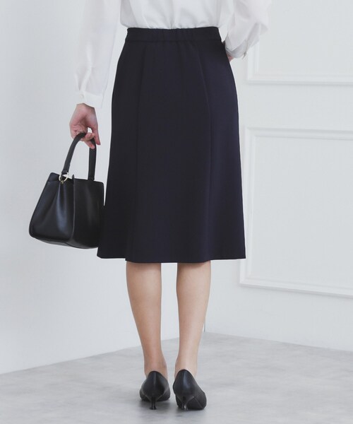 index（インデックス）の「《通勤・セレモニー/セットアップ対応》多機能ストレッチフレアスカート【洗濯機洗い可/防シワ/抗ピル】（スカート・レディース・ナチュラル/グレー/ブラック系7/ネイビー・36/38/42/40）」の12枚目の写真