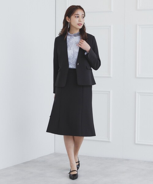 index（インデックス）の「《通勤・セレモニー/セットアップ対応》多機能ストレッチフレアスカート【洗濯機洗い可/防シワ/抗ピル】（スカート・レディース・ナチュラル/グレー/ブラック系7/ネイビー・36/38/42/40）」の17枚目の写真