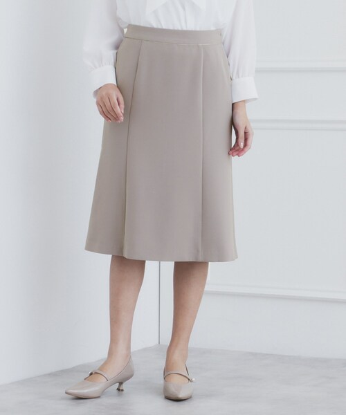 index（インデックス）の「《通勤・セレモニー/セットアップ対応》多機能ストレッチフレアスカート【洗濯機洗い可/防シワ/抗ピル】（スカート・レディース・ナチュラル/グレー/ブラック系7/ネイビー・36/38/42/40）」の20枚目の写真