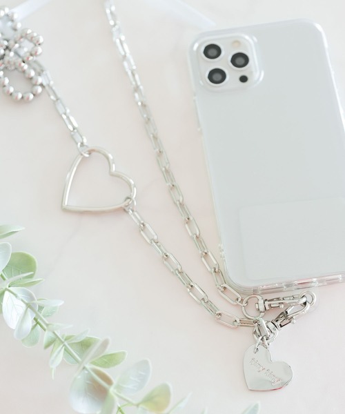 tiny tiny（ティニーティニー）の「カスタムチェーンストラップ[tiny tiny(ティニーティニー)]（スマホグッズ・レディース・グレー/イエロー・0）」の2枚目の写真