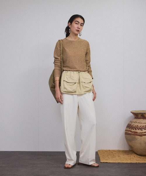 SALON adam et rope'（サロン アダム エ ロペ）の「【撥水】ガーデナーズポケットスカート（スカート・レディース・ベージュ/オリーブ・FREE）」の15枚目の写真