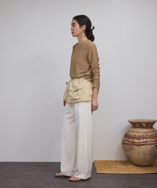 SALON adam et rope'（サロン アダム エ ロペ）の「【撥水】ガーデナーズポケットスカート（スカート・レディース・ベージュ/オリーブ・FREE）」の16枚目の写真