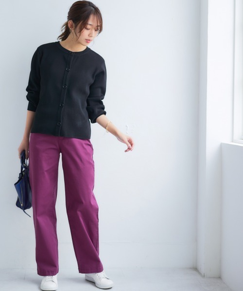 nissen（ニッセン）の「ふっくらかるいフォルムニット前後２WAYカーディガン(ハンガー干し可能)＜大きいサイズ有＞（カーディガン/ボレロ・レディース・ベージュ系/グレイッシュブルー/ブラック/モカ・3L/LL/M/S/L）」の8枚目の写真