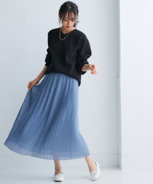 nissen（ニッセン）の「ふっくらかるいフォルムニット前後２WAYカーディガン(ハンガー干し可能)＜大きいサイズ有＞（カーディガン/ボレロ・レディース・ベージュ系/グレイッシュブルー/ブラック/モカ・3L/LL/M/S/L）」の11枚目の写真