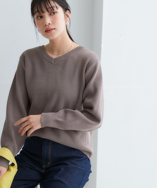 nissen（ニッセン）の「ふっくらかるいフォルムニット前後２WAYカーディガン(ハンガー干し可能)＜大きいサイズ有＞（カーディガン/ボレロ・レディース・ベージュ系/グレイッシュブルー/ブラック/モカ・3L/LL/M/S/L）」の12枚目の写真