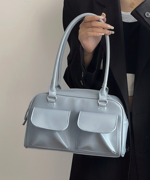 Miniministore(ミニミニストア)の「ロングハンドル肩掛けバッグ レディース鞄(トートバッグ・レディース・ライトブルー/アイボリー/ブラック/ワインレッド・FREE)」の3枚目の写真