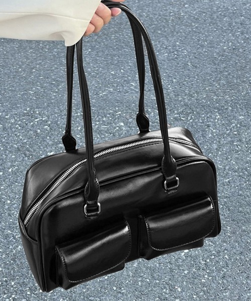 Miniministore(ミニミニストア)の「ロングハンドル肩掛けバッグ レディース鞄(トートバッグ・レディース・ライトブルー/アイボリー/ブラック/ワインレッド・FREE)」の8枚目の写真