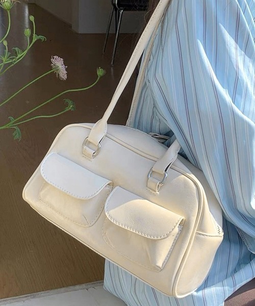 Miniministore(ミニミニストア)の「ロングハンドル肩掛けバッグ レディース鞄(トートバッグ・レディース・ライトブルー/アイボリー/ブラック/ワインレッド・FREE)」の13枚目の写真
