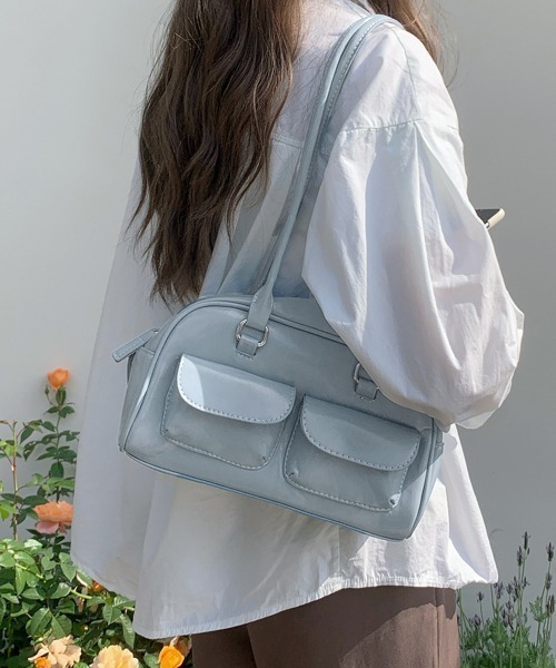 Miniministore(ミニミニストア)の「ロングハンドル肩掛けバッグ レディース鞄(トートバッグ・レディース・ライトブルー/アイボリー/ブラック/ワインレッド・FREE)」の17枚目の写真