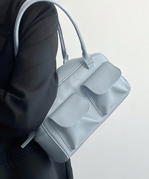 Miniministore(ミニミニストア)の「ロングハンドル肩掛けバッグ レディース鞄(トートバッグ・レディース・ライトブルー/アイボリー/ブラック/ワインレッド・FREE)」の19枚目の写真