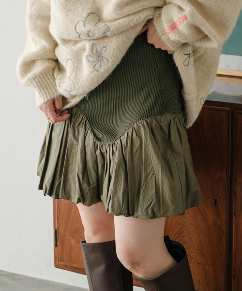 【セール】バルーン2WAYミニスカート（スカート）｜Kastane（カスタネ）