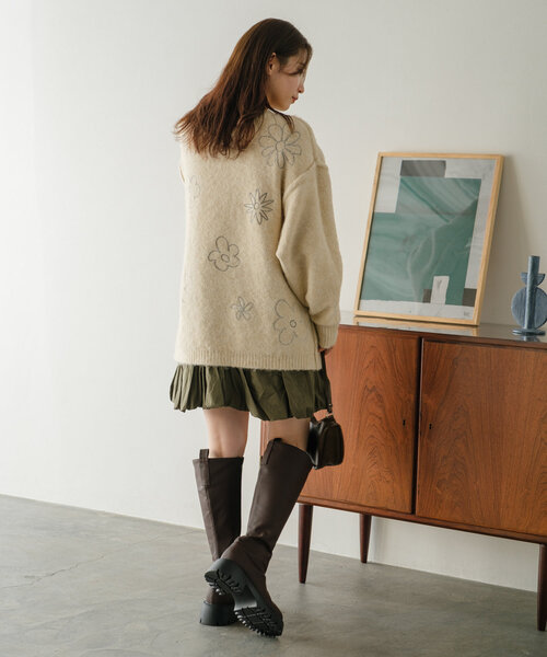 Kastane（カスタネ）の「バルーン2WAYミニスカート（スカート・レディース・ブラック/カーキ・FREE）」の6枚目の写真