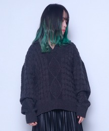 Z)【BLINGLEADS】124806 ハンドステッチ スキッパーニットポロ
