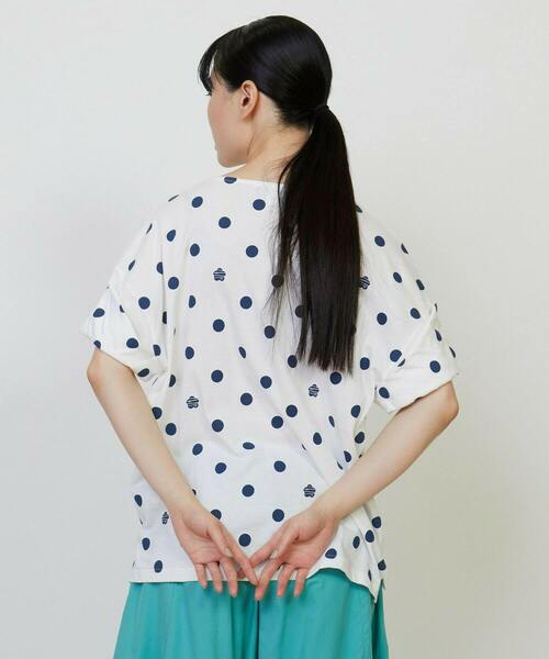 FRAPBOIS(フラボア)の「ボレロT(Tシャツ/カットソー・レディース・ホワイト/エメラルド/チャコールグレー・1)」の14枚目の写真