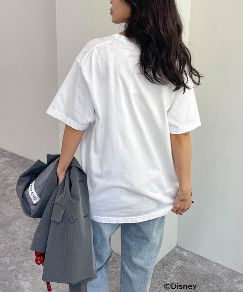 fredy emue（フレディエミュ）の「【GOOD ROCK SPEED/グッドロックスピード】Disney Mickey半袖Tシャツ（Tシャツ/カットソー・レディース・チャコールグレー/オフホワイト・38）」の19枚目の写真