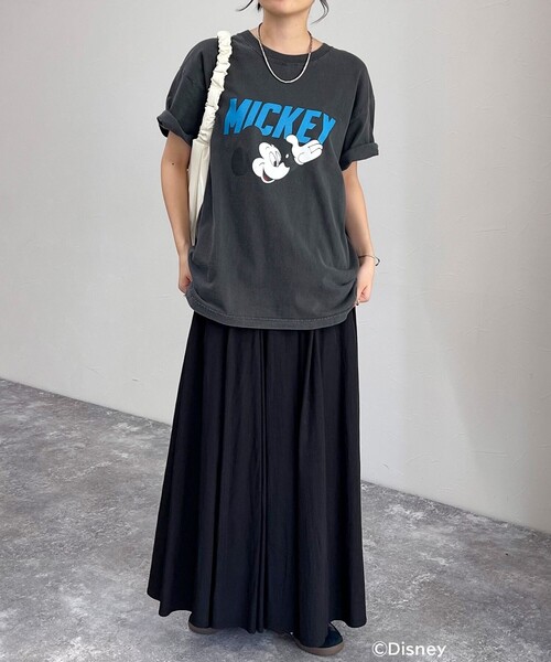 fredy emue（フレディエミュ）の「【GOOD ROCK SPEED/グッドロックスピード】Disney Mickey半袖Tシャツ（Tシャツ/カットソー・レディース・チャコールグレー/オフホワイト・38）」の20枚目の写真