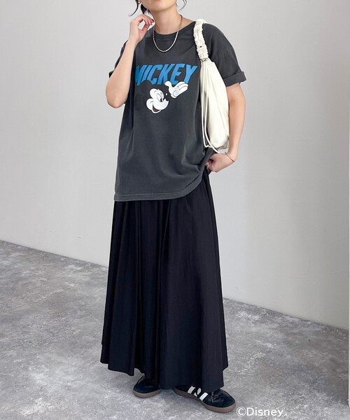 fredy emue（フレディエミュ）の「【GOOD ROCK SPEED/グッドロックスピード】Disney Mickey半袖Tシャツ（Tシャツ/カットソー・レディース・チャコールグレー/オフホワイト・38）」の21枚目の写真