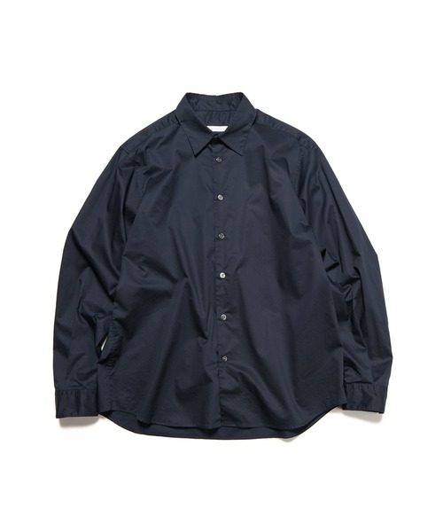 SOPHNET.(ソフネット)の「HIGHCOUNT TWILL REGULAR FIT SHIRT(シャツ/ブラウス・メンズ・ネイビー/ホワイト・SMALL/MEDIUM/LARGE/X-LARGE)」の2枚目の写真