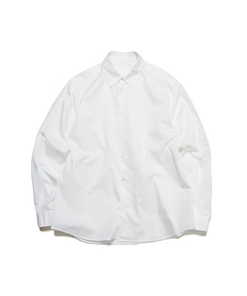 SOPHNET.(ソフネット)の「HIGHCOUNT TWILL REGULAR FIT SHIRT(シャツ/ブラウス・メンズ・ネイビー/ホワイト・SMALL/MEDIUM/LARGE/X-LARGE)」の1枚目の写真