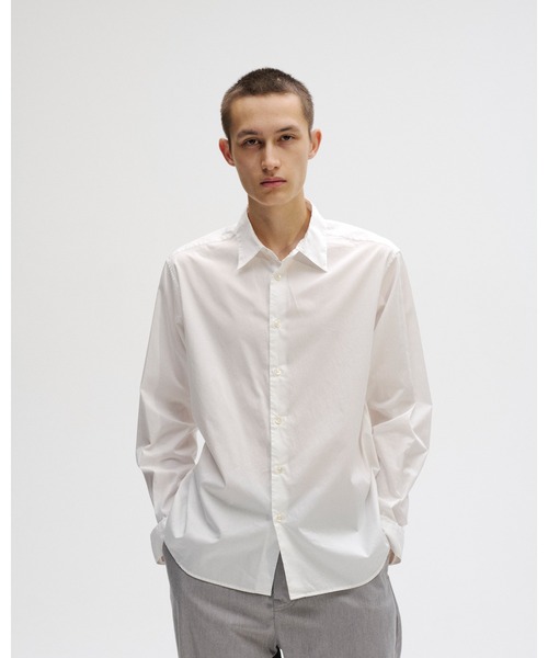 SOPHNET.(ソフネット)の「HIGHCOUNT TWILL REGULAR FIT SHIRT(シャツ/ブラウス・メンズ・ネイビー/ホワイト・SMALL/MEDIUM/LARGE/X-LARGE)」の3枚目の写真