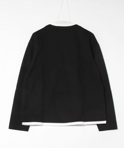 HARSH AND CRUEL(ハーシュアンドクルーエル)の「ヘンリーネックフェイクツーピースプルオーバー HC25S1TP10【Harsh and Cruel】(Tシャツ/カットソー・メンズ・ブラック・XL/M/L)」の4枚目の写真