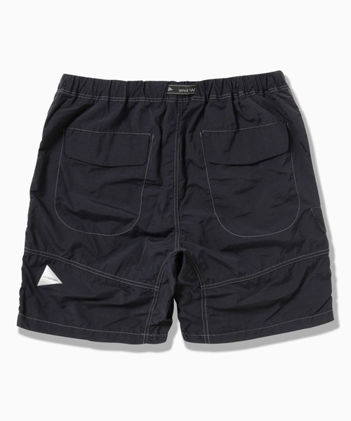 and Wander ショートパンツ　黒 and wander oversized cargo short pants (Womens) / アンド