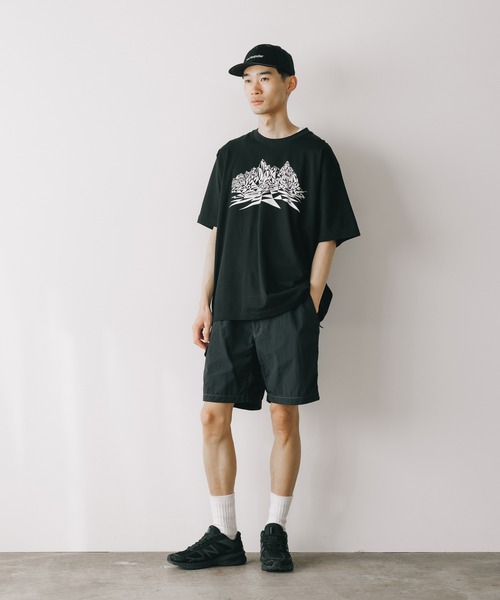 and wander/アンドワンダー Ny taffeta hiker short pants ナイロン