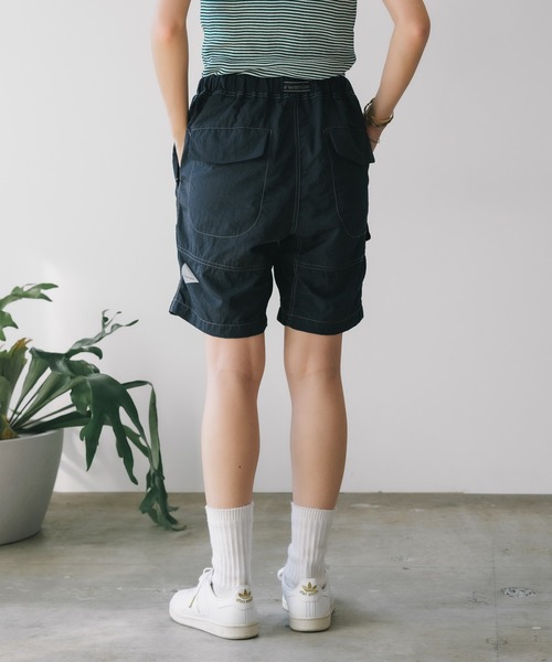 パンツ and wander nylon taffeta short pants and wander (アンドワンダー) Ny taffeta hiker short pants