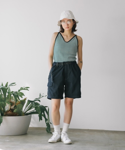 and wander/アンドワンダー Ny taffeta hiker short pants ナイロン
