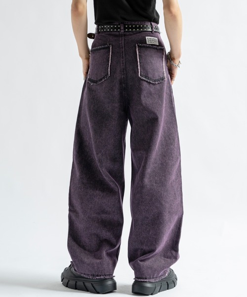 ホリデイ デニムパンツ WASH ダメージ ヴィンテージ 加工 旧式力織機 DAMAGE DENIM SLIM PANTS（LIGHT INDIGO）｜HOLIDAY（ホリデイ