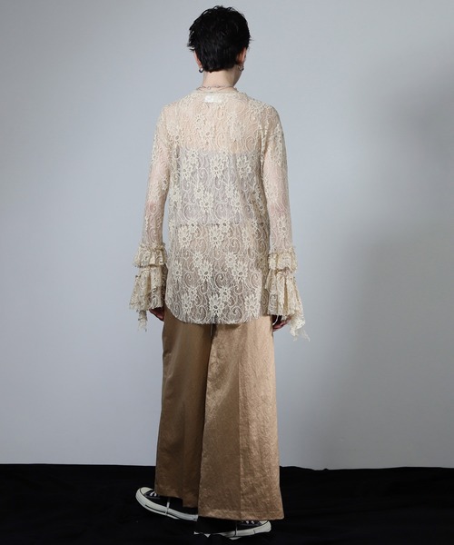 ROSE BUD（ローズバッド）の「(CREOLME)ランダムフリルスリーブブラウス（シャツ/ブラウス・レディース・ブラック・ONE SIZE）」の11枚目の写真