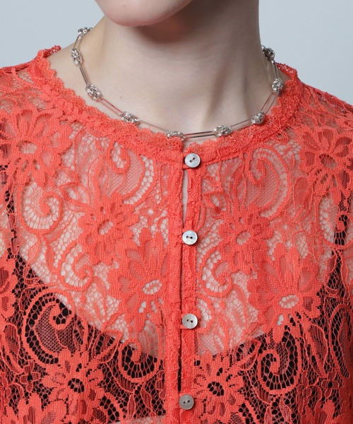 ROSE BUD（ローズバッド）の「(CREOLME)ランダムフリルスリーブブラウス（シャツ/ブラウス・レディース・ブラック・ONE SIZE）」の22枚目の写真