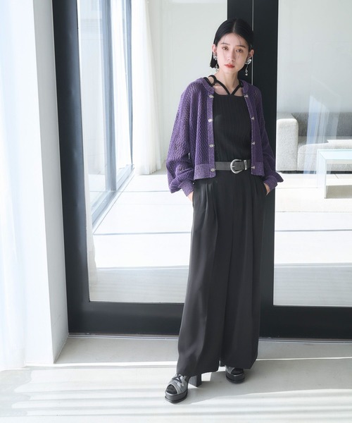 HARE（ハレ）の「ビンテージライクフェイクレザーベルト(HARE)（ベルト・レディース・グレー/ブラック/ブラウン・FREE）」の4枚目の写真