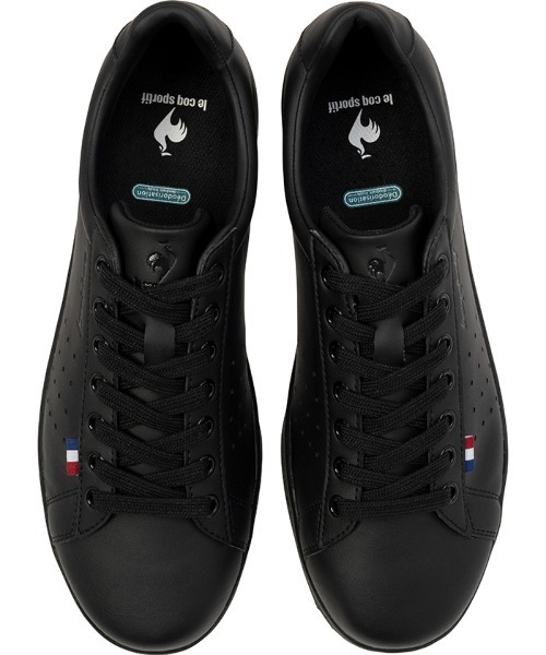 le coq sportif（ルコックスポルティフ）の「ラ ローラン SL  /  LA ROLAND SL（スニーカー・メンズ・ブラック・23.0cm/24.0cm/25.0cm/26.0cm/27.0cm/28.0cm/23.5cm/24.5cm/25.5cm/26.5cm/27.5cm/28.5cm/22.5cm）」の4枚目の写真