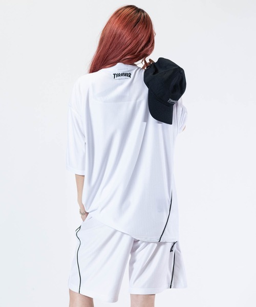 THRASHER(スラッシャー)の「【at】〔THRASHER/スラッシャー〕S/S GAME TEE ファイアーパターンロゴ パイピングデザイン ゲームTシャツ(その他トップス・メンズ・ブラック/ホワイト/グリーン・MEDIUM/LARGE)」の16枚目の写真