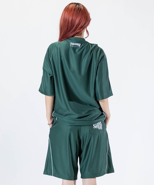 THRASHER(スラッシャー)の「【at】〔THRASHER/スラッシャー〕S/S GAME TEE ファイアーパターンロゴ パイピングデザイン ゲームTシャツ(その他トップス・メンズ・ブラック/ホワイト/グリーン・MEDIUM/LARGE)」の9枚目の写真