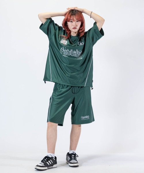 THRASHER(スラッシャー)の「【at】〔THRASHER/スラッシャー〕S/S GAME TEE ファイアーパターンロゴ パイピングデザイン ゲームTシャツ(その他トップス・メンズ・ブラック/ホワイト/グリーン・MEDIUM/LARGE)」の11枚目の写真