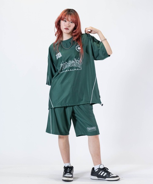 THRASHER(スラッシャー)の「【at】〔THRASHER/スラッシャー〕S/S GAME TEE ファイアーパターンロゴ パイピングデザイン ゲームTシャツ(その他トップス・メンズ・ブラック/ホワイト/グリーン・MEDIUM/LARGE)」の10枚目の写真