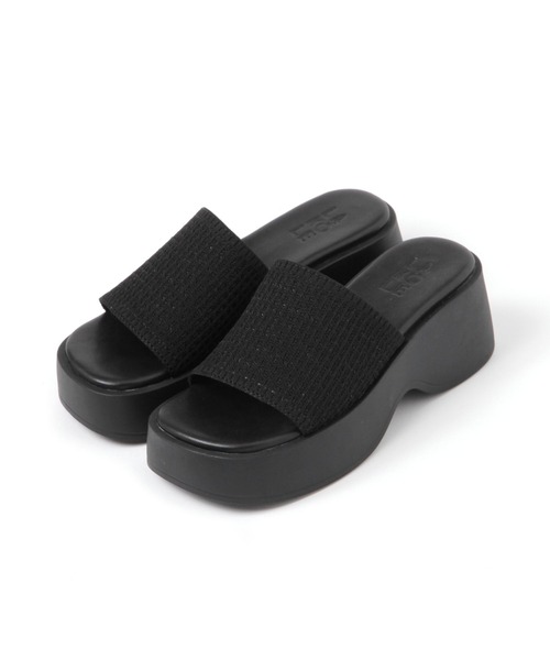 LAKOLE（ラコレ）の「ニット厚底サンダル / 288787（サンダル・レディース・ライトグレー/オフホワイト/ブラック・LARGE/MEDIUM）」の21枚目の写真