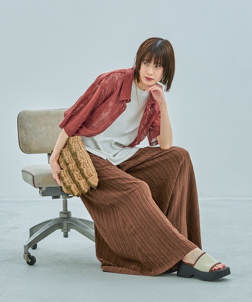 LAKOLE（ラコレ）の「ニット厚底サンダル / 288787（サンダル・レディース・ライトグレー/オフホワイト/ブラック・LARGE/MEDIUM）」の4枚目の写真