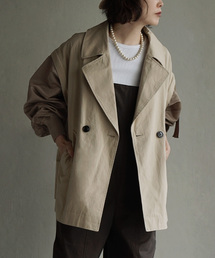 apartment department（アパートメントデパートメント）の「2wayMA-1スリーブビックカラーハーフコート（ブルゾン）」