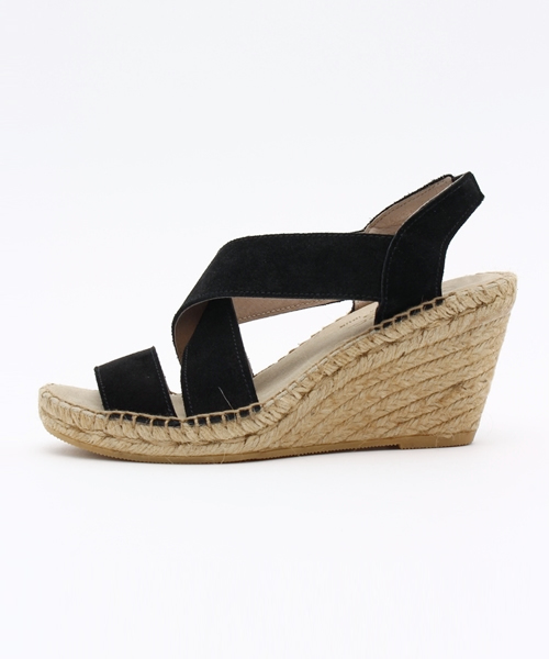 Calzanor(カルザノール)の「CALZANORウエッジソールエスパドリーユ/205-CAL-2013S1710(サンダル・レディース・ブラック/ブルー・37/36/38)」の8枚目の写真