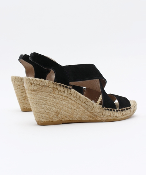 Calzanor(カルザノール)の「CALZANORウエッジソールエスパドリーユ/205-CAL-2013S1710(サンダル・レディース・ブラック/ブルー・37/36/38)」の3枚目の写真