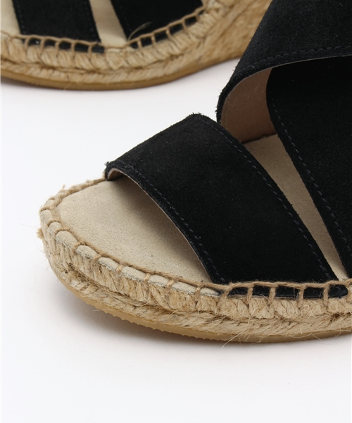 Calzanor(カルザノール)の「CALZANORウエッジソールエスパドリーユ/205-CAL-2013S1710(サンダル・レディース・ブラック/ブルー・37/36/38)」の4枚目の写真
