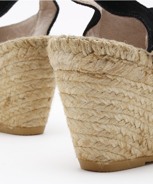 Calzanor(カルザノール)の「CALZANORウエッジソールエスパドリーユ/205-CAL-2013S1710(サンダル・レディース・ブラック/ブルー・37/36/38)」の6枚目の写真