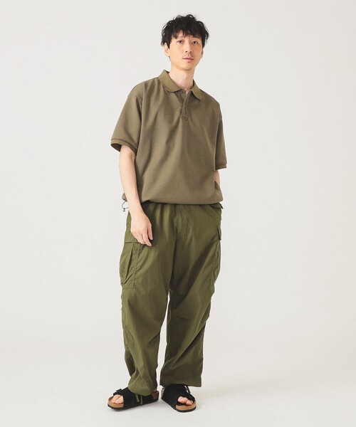 BEAMS（ビームス）の「テック ポロシャツ（ポロシャツ・メンズ・ベージュ/ネイビー・S/M/L/XL）」の3枚目の写真