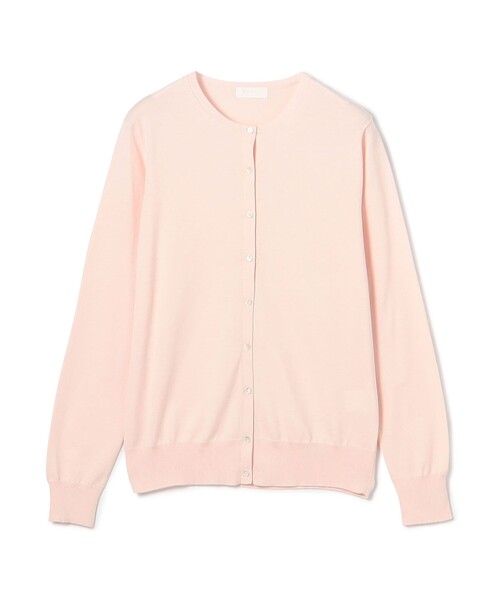 BALLSEY(ボールジィ)の「ハイゲージコットン クルーネックカーディガン(カーディガン/ボレロ・レディース・ライトピンク/ホワイト/ダークグレー/パープル/ネイビー/ライトイエロー/イエロー/グリーン/ピンク・M/S)」の9枚目の写真