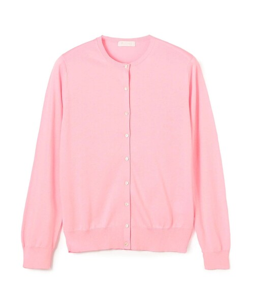 BALLSEY(ボールジィ)の「ハイゲージコットン クルーネックカーディガン(カーディガン/ボレロ・レディース・ライトピンク/ホワイト/ダークグレー/パープル/ネイビー/ライトイエロー/イエロー/グリーン/ピンク・M/S)」の8枚目の写真