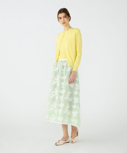 BALLSEY(ボールジィ)の「ハイゲージコットン クルーネックカーディガン(カーディガン/ボレロ・レディース・ライトピンク/ホワイト/ダークグレー/パープル/ネイビー/ライトイエロー/イエロー/グリーン/ピンク・M/S)」の10枚目の写真