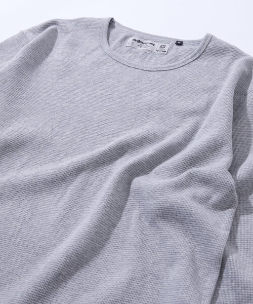 WHO'S WHO gallery（フーズフーギャラリー）の「2サイズ【SOUR CREAM/サワークリーム】ワッフルクルーネックロンTEE（Tシャツ/カットソー・レディース・グレー/ブラック/ホワイト・MEDIUM/LARGE）」の3枚目の写真